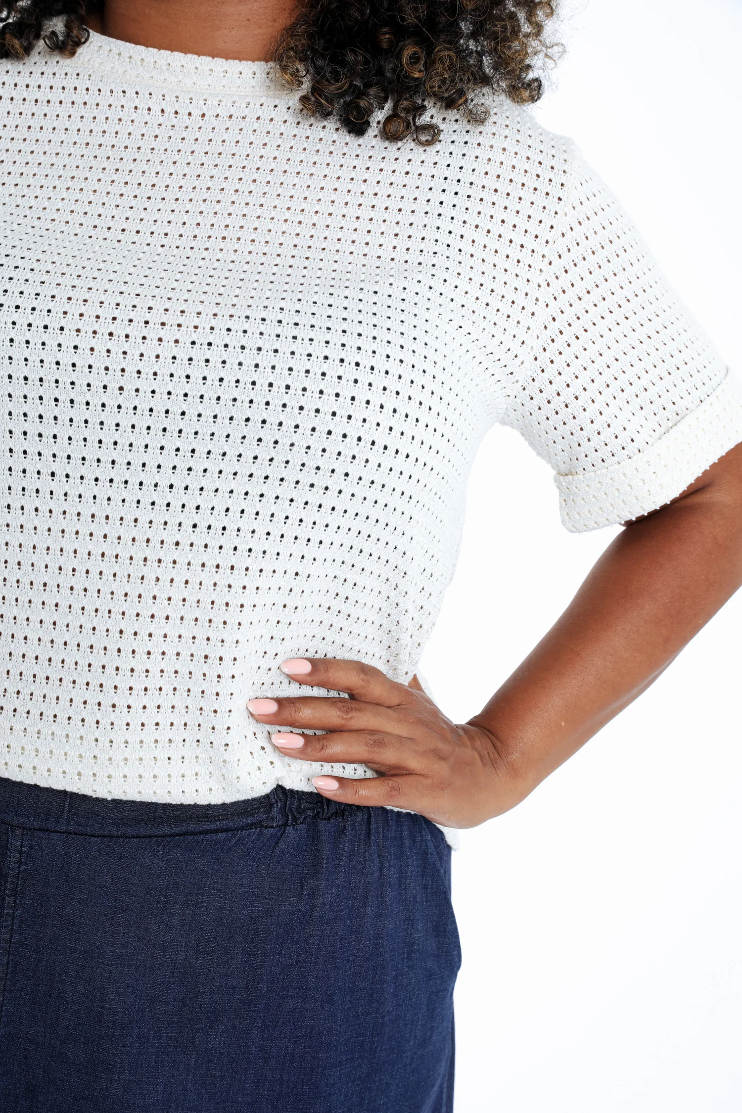 T-shirt en maille avec lurex - Image 5