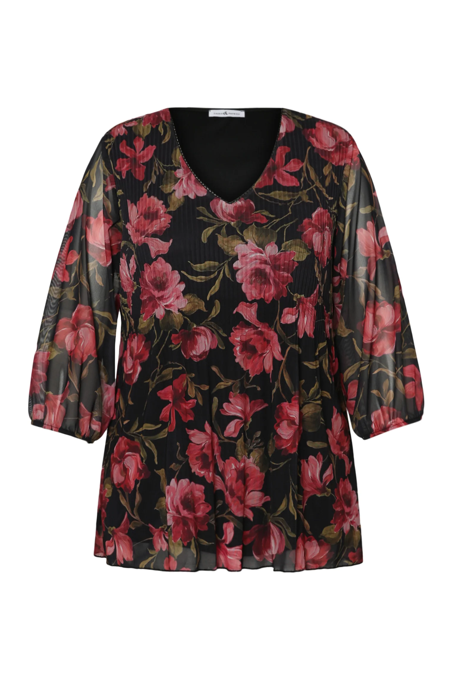 T-shirt en résille imprimé fleurs - Image 8