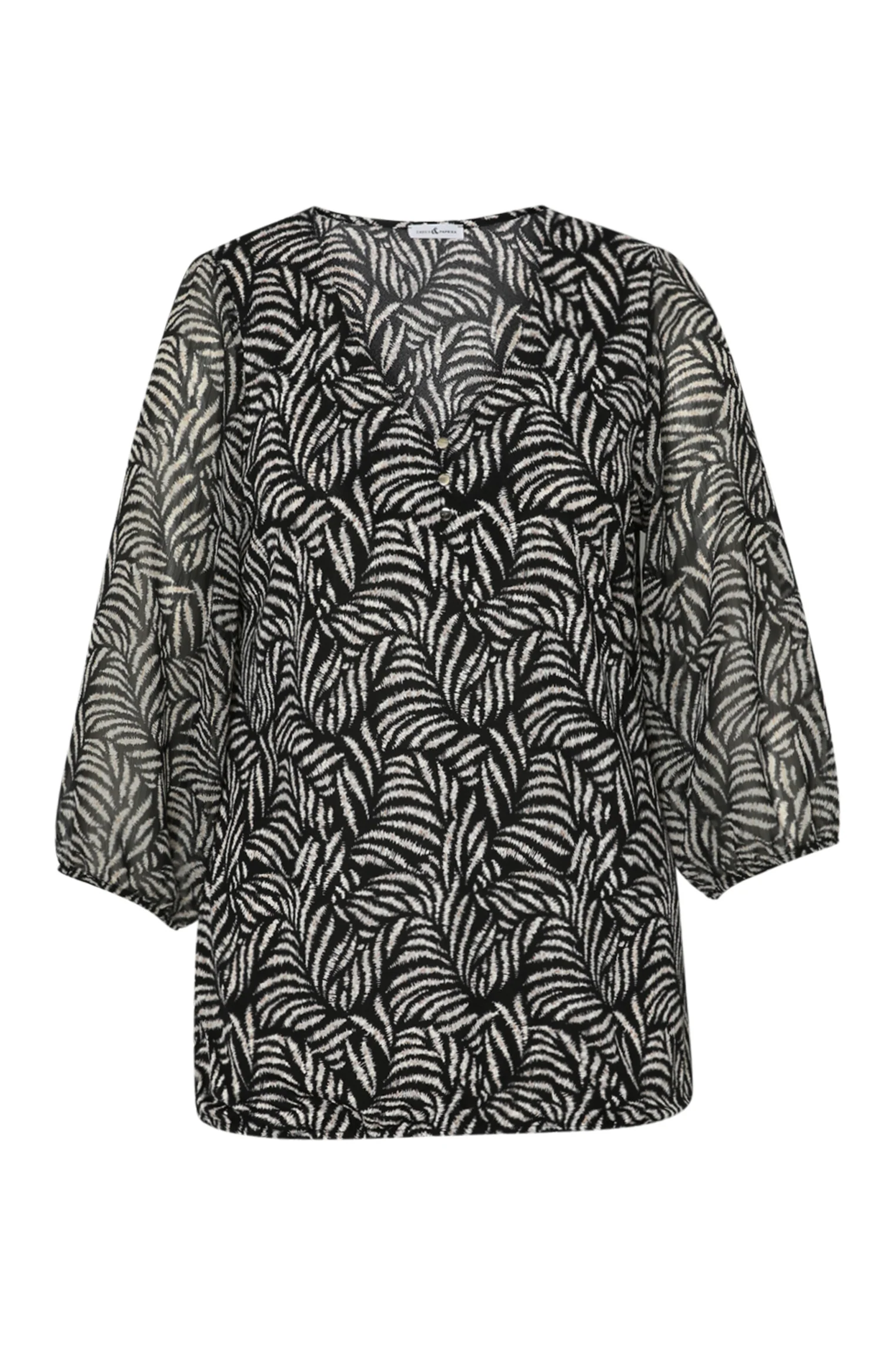 T-shirt en voile imprimé graphique - Image 8
