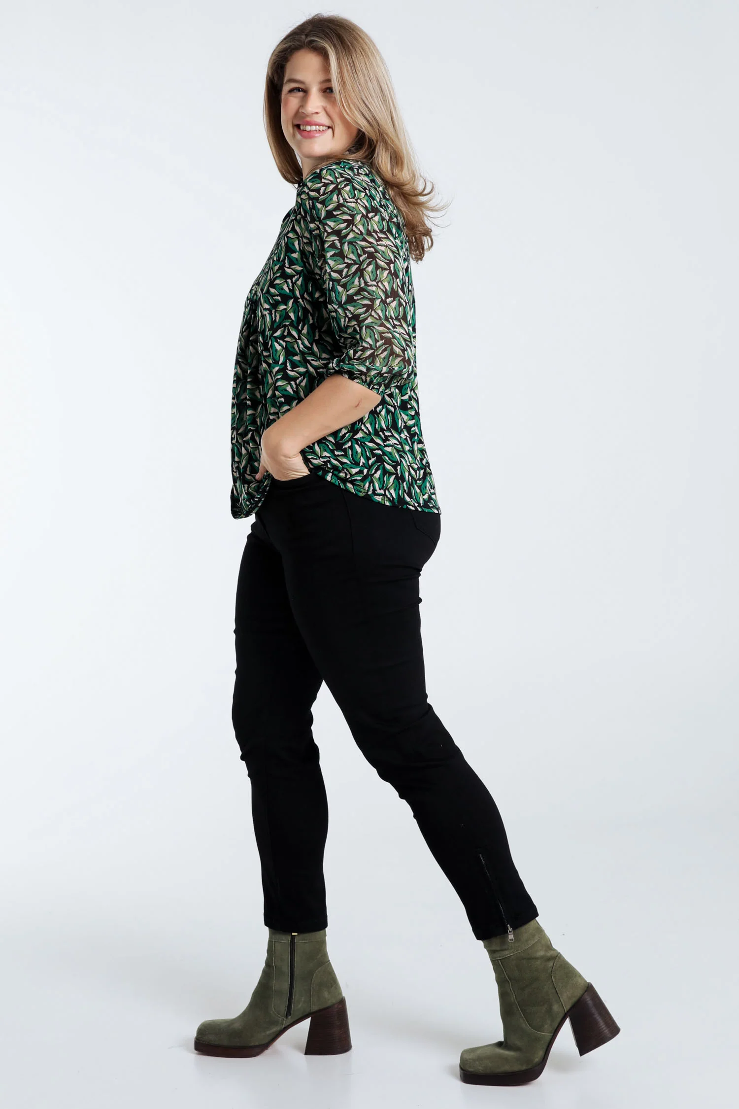 T-shirt imprimé feuilles - Image 8