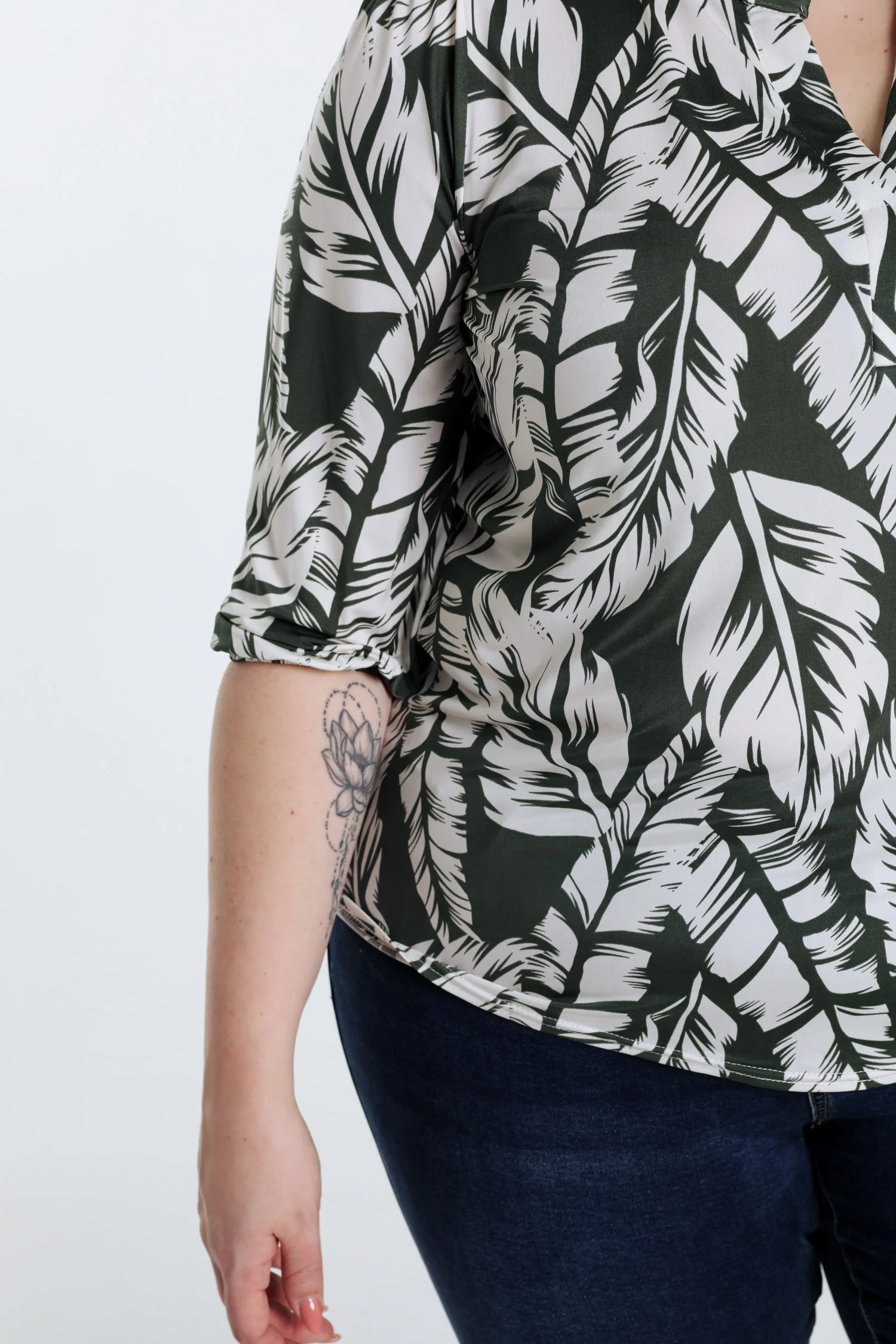 T-shirt imprimé feuilles - Image 6
