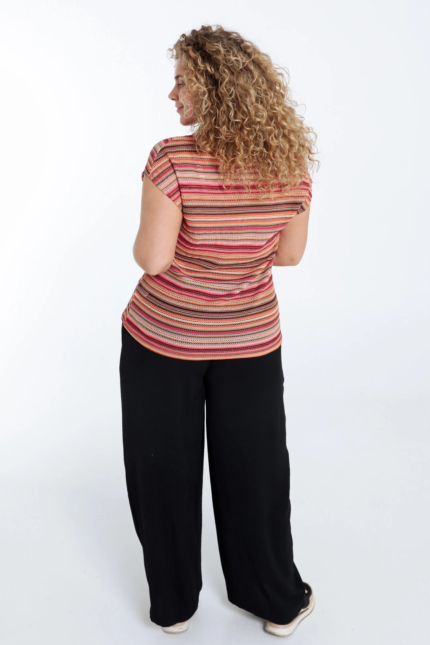 T-shirt maille dentelle rayés - Image 2