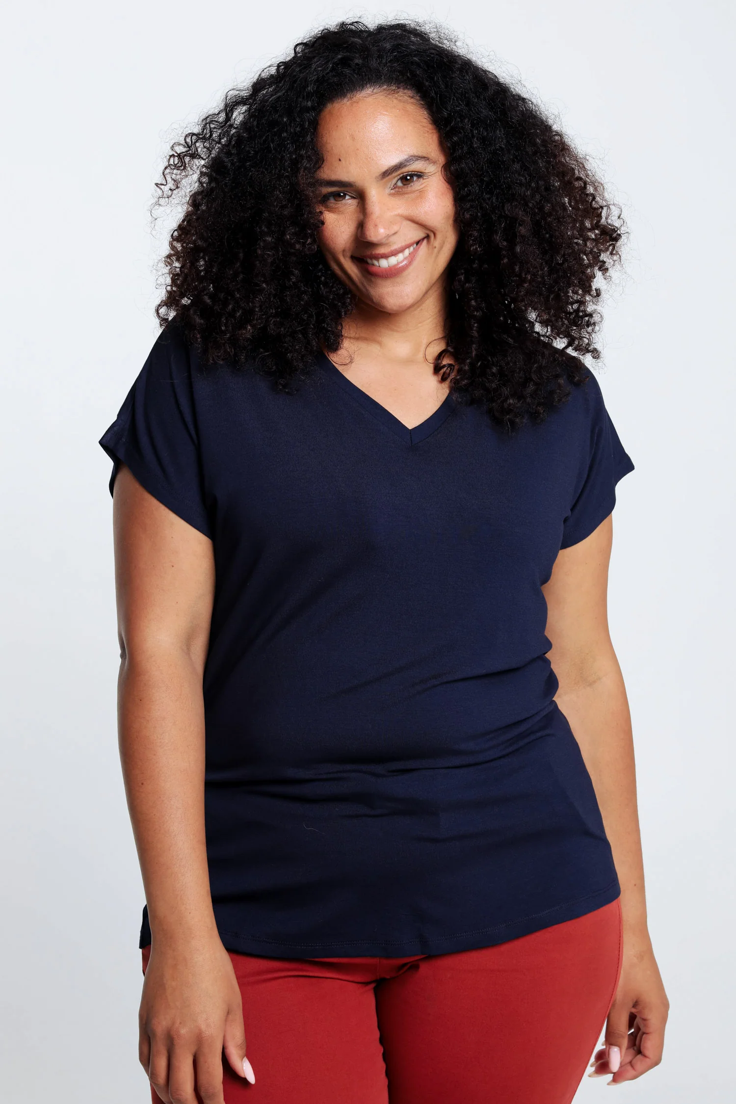 T-shirt uni en viscose - Image 12