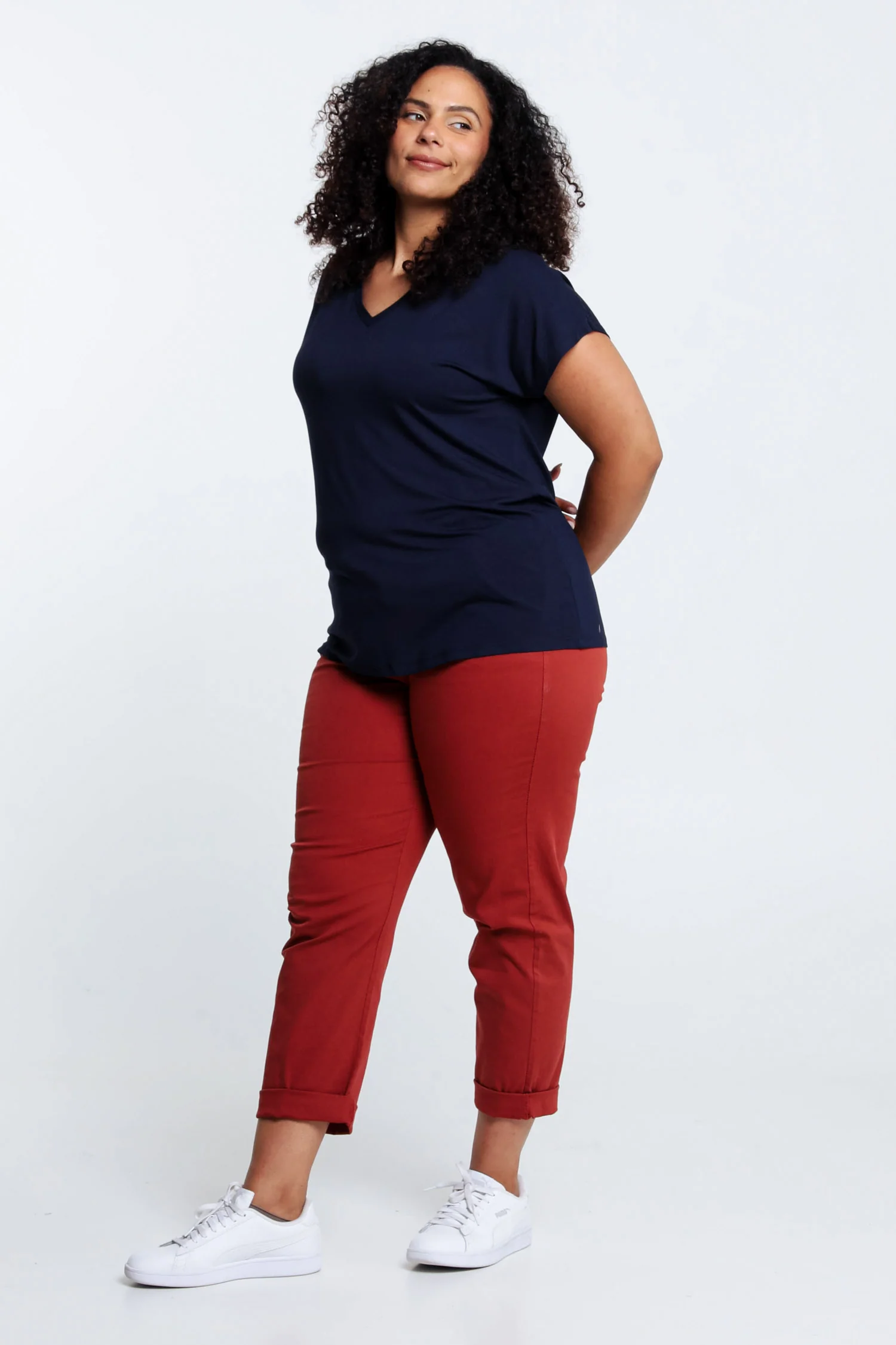 T-shirt uni en viscose - Image 19