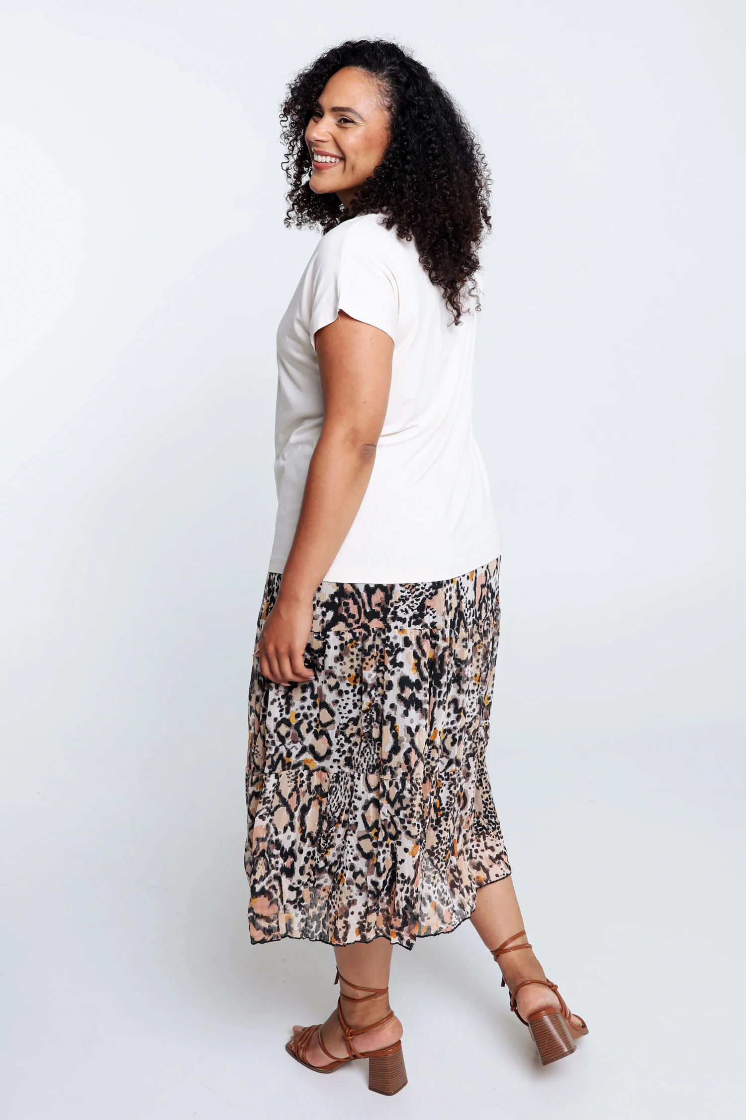 T-shirt uni en viscose - Image 2
