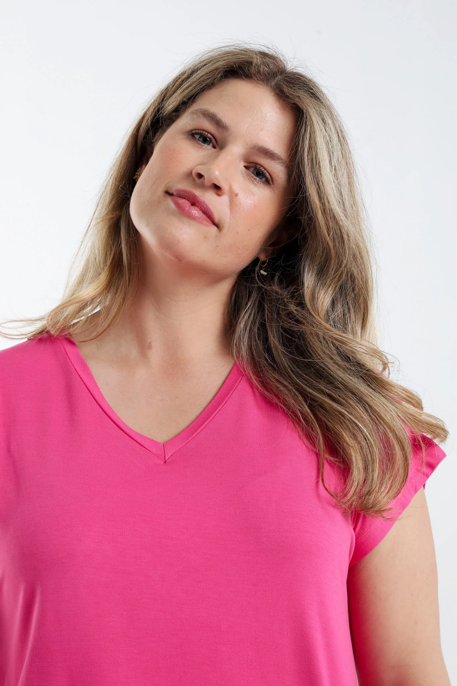 T-shirt uni en viscose - Image 24