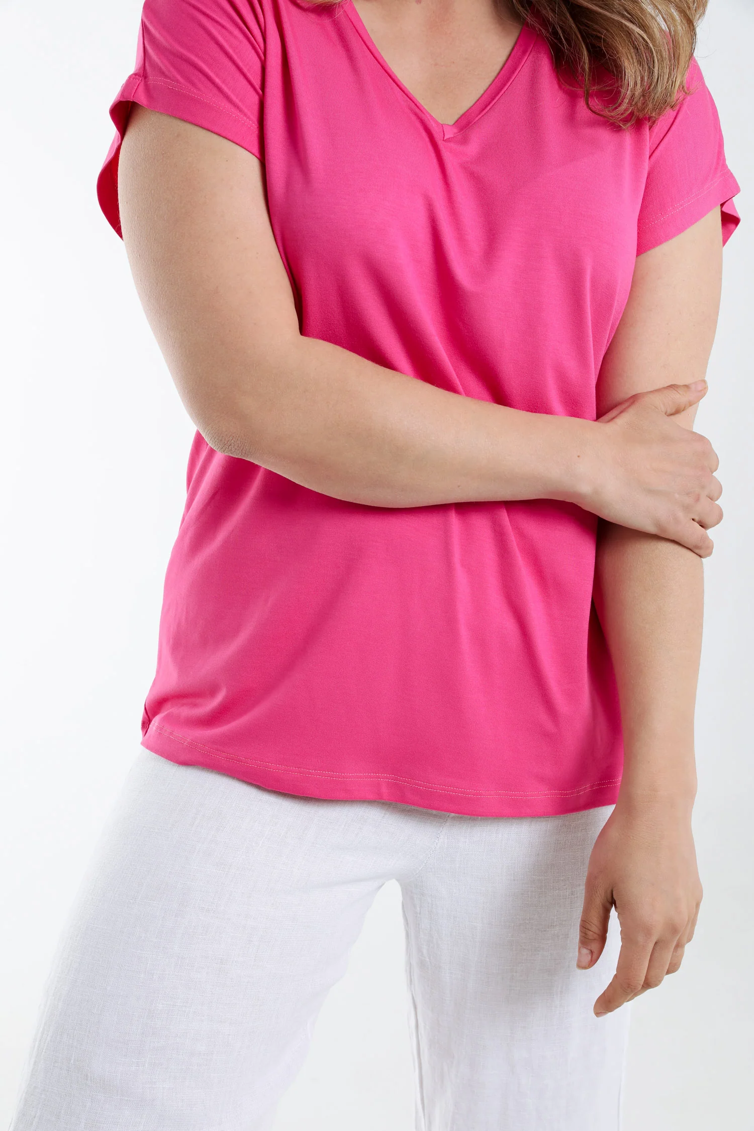 T-shirt uni en viscose - Image 25
