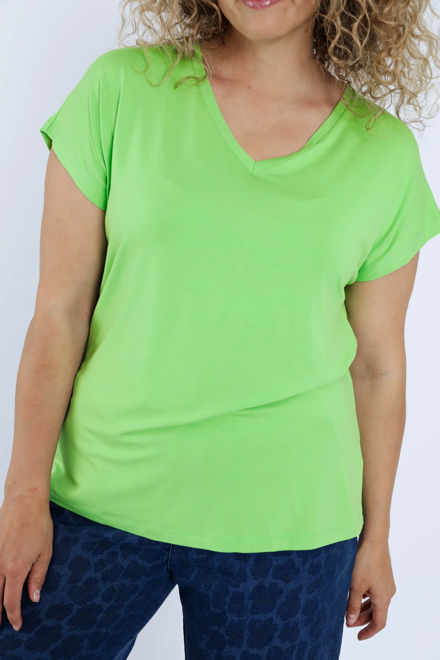 T-shirt uni en viscose - Image 37