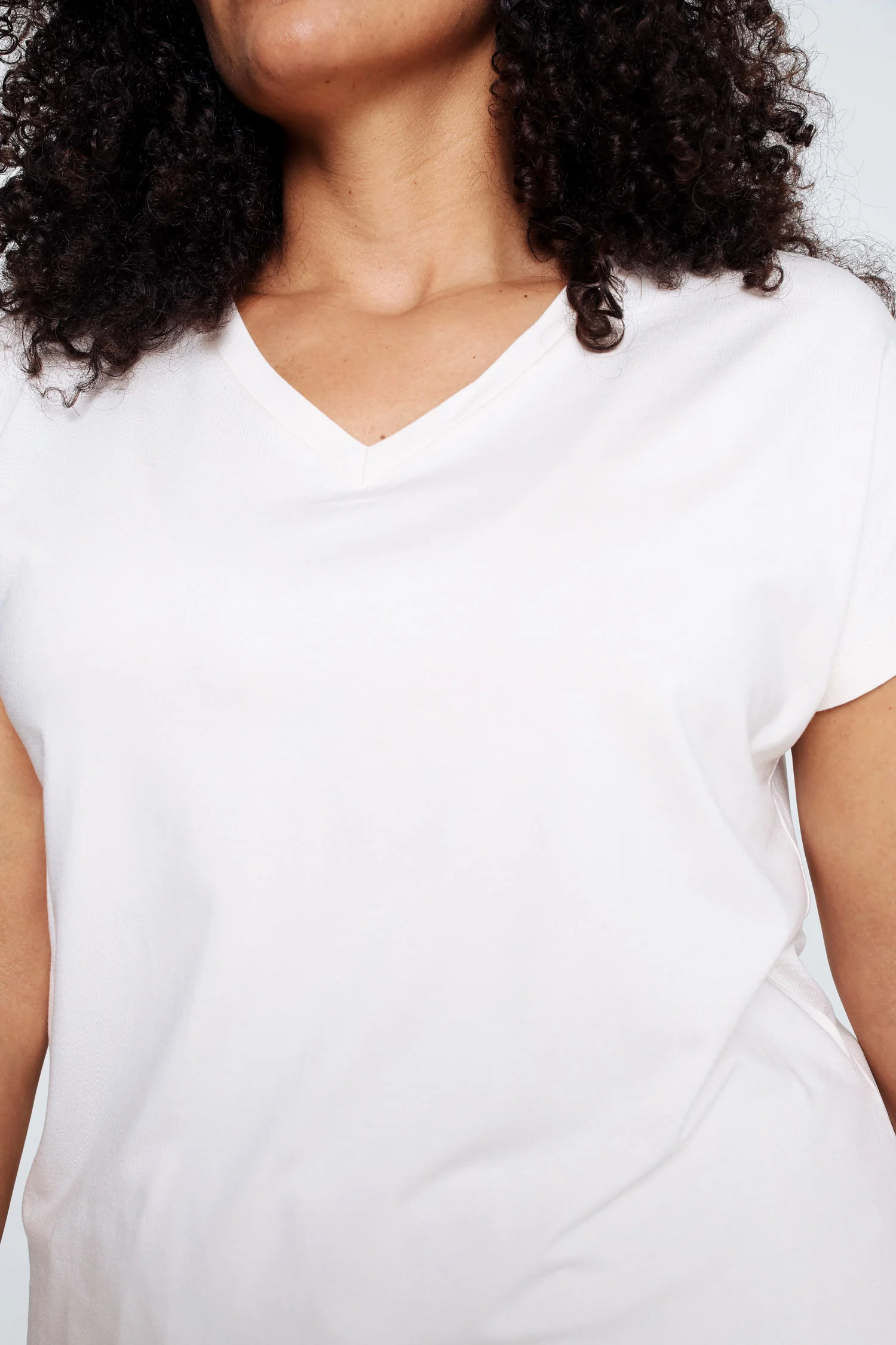T-shirt uni en viscose - Image 6