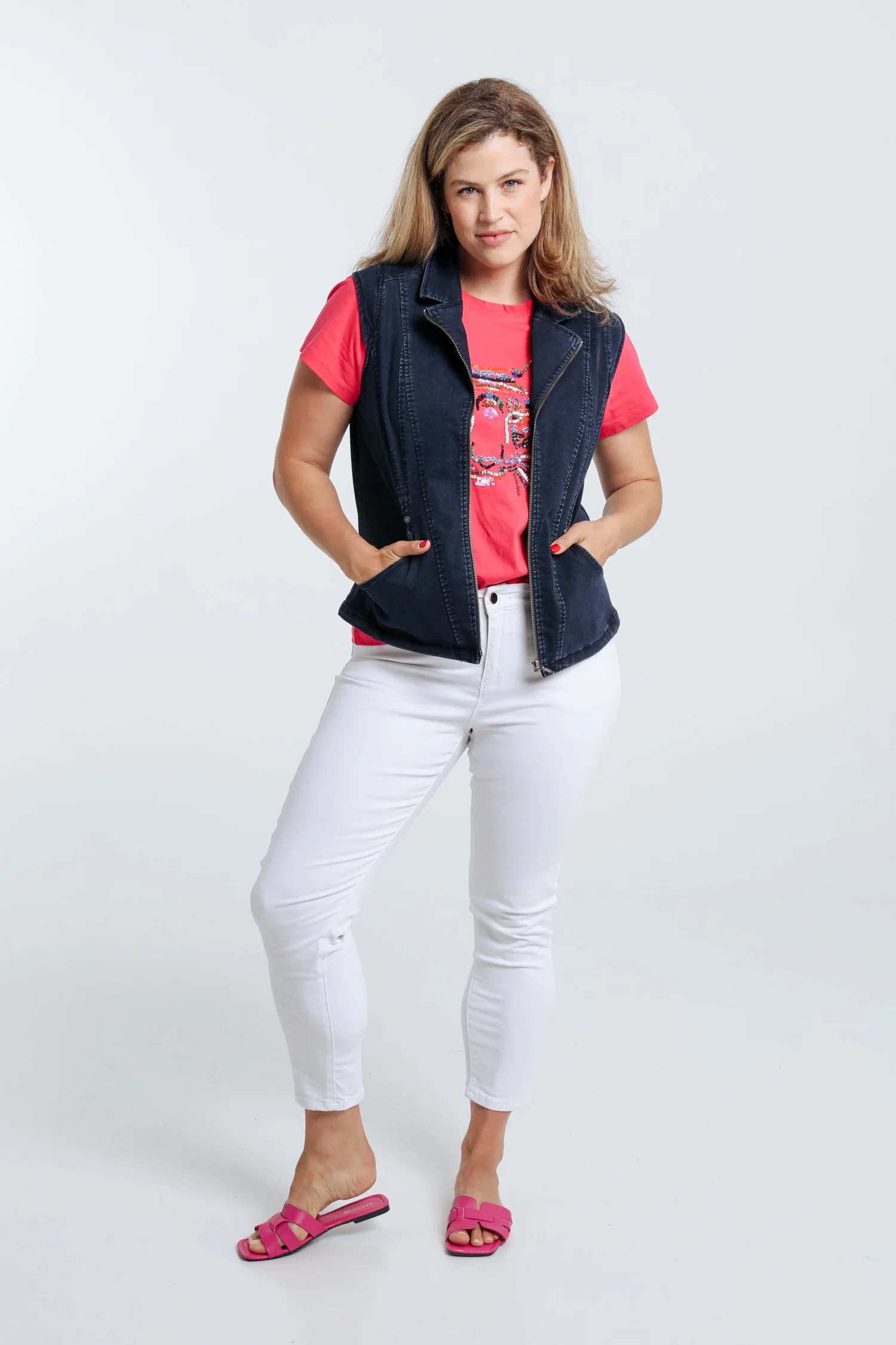 Veste en jean zippée - Image 7