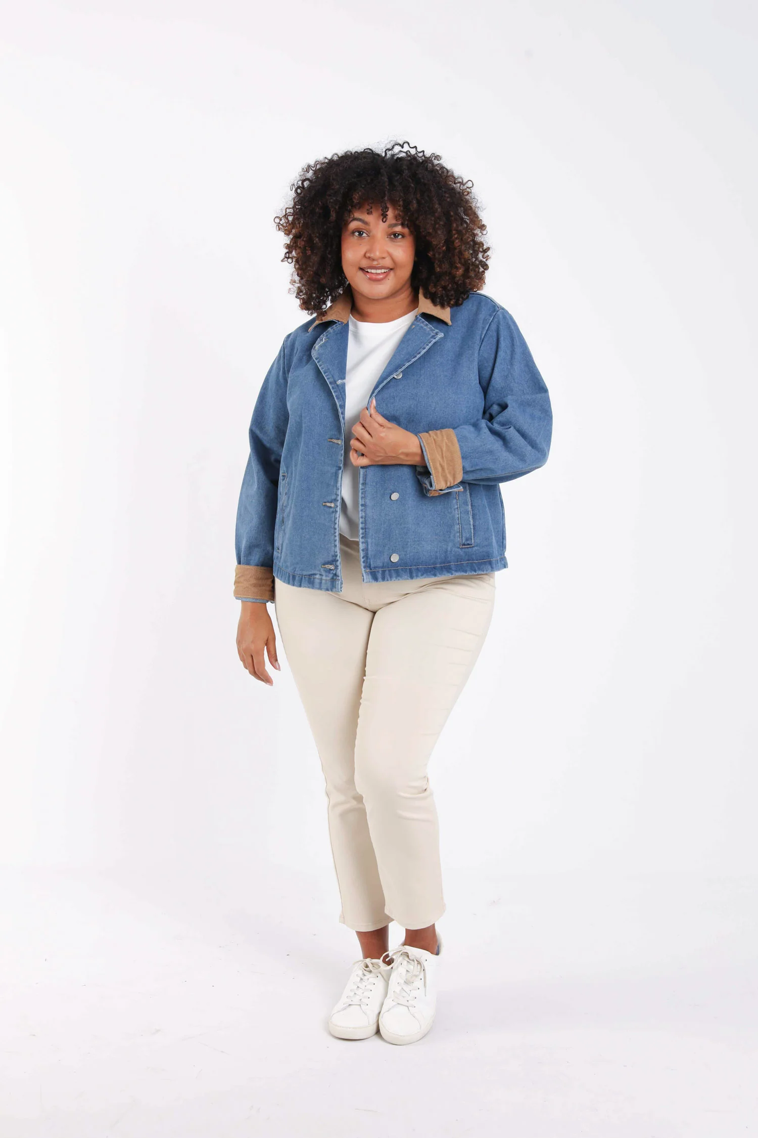 Veste en jeans avec velours - Image 7