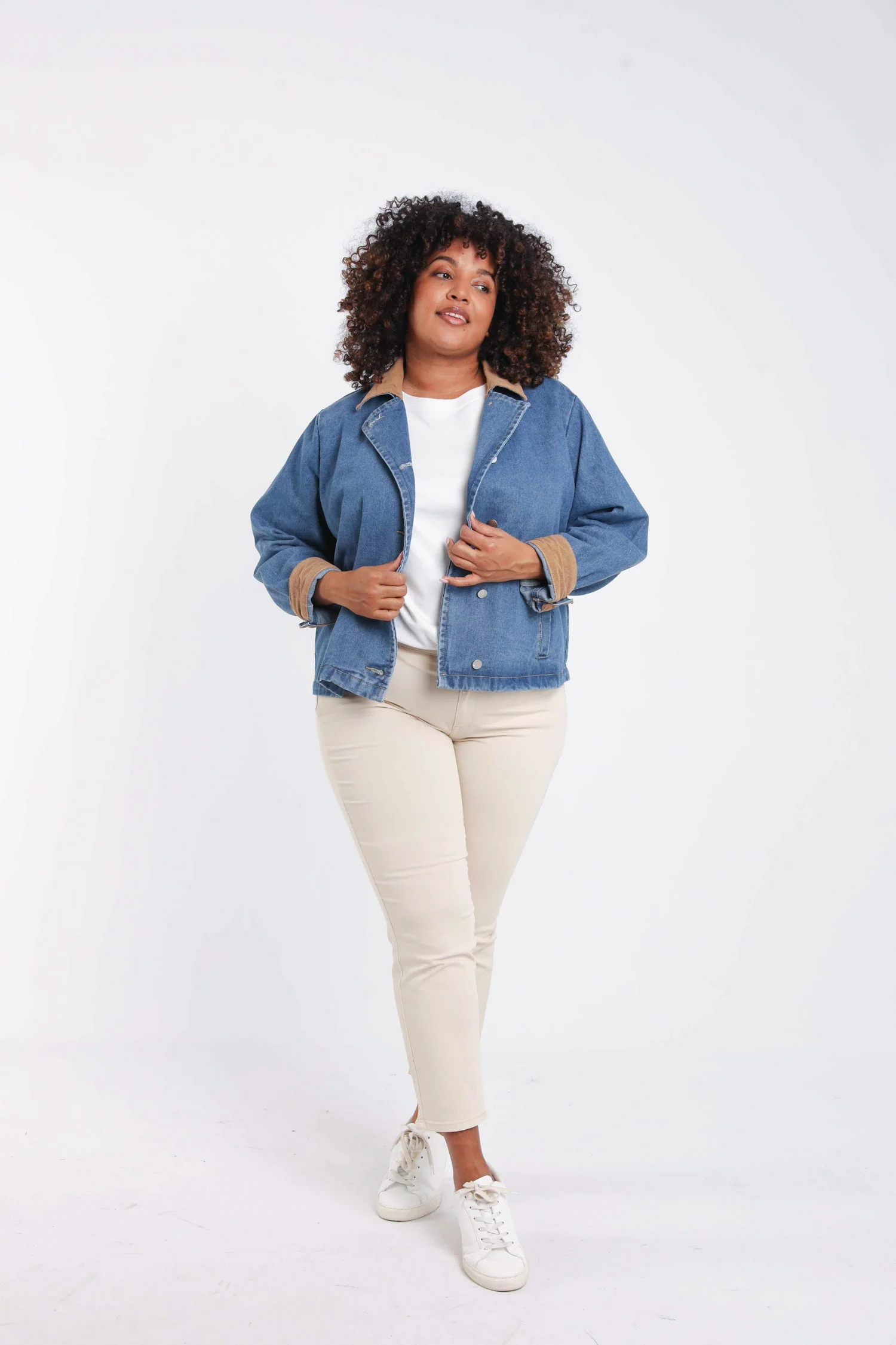 Veste en jeans avec velours - Image 9