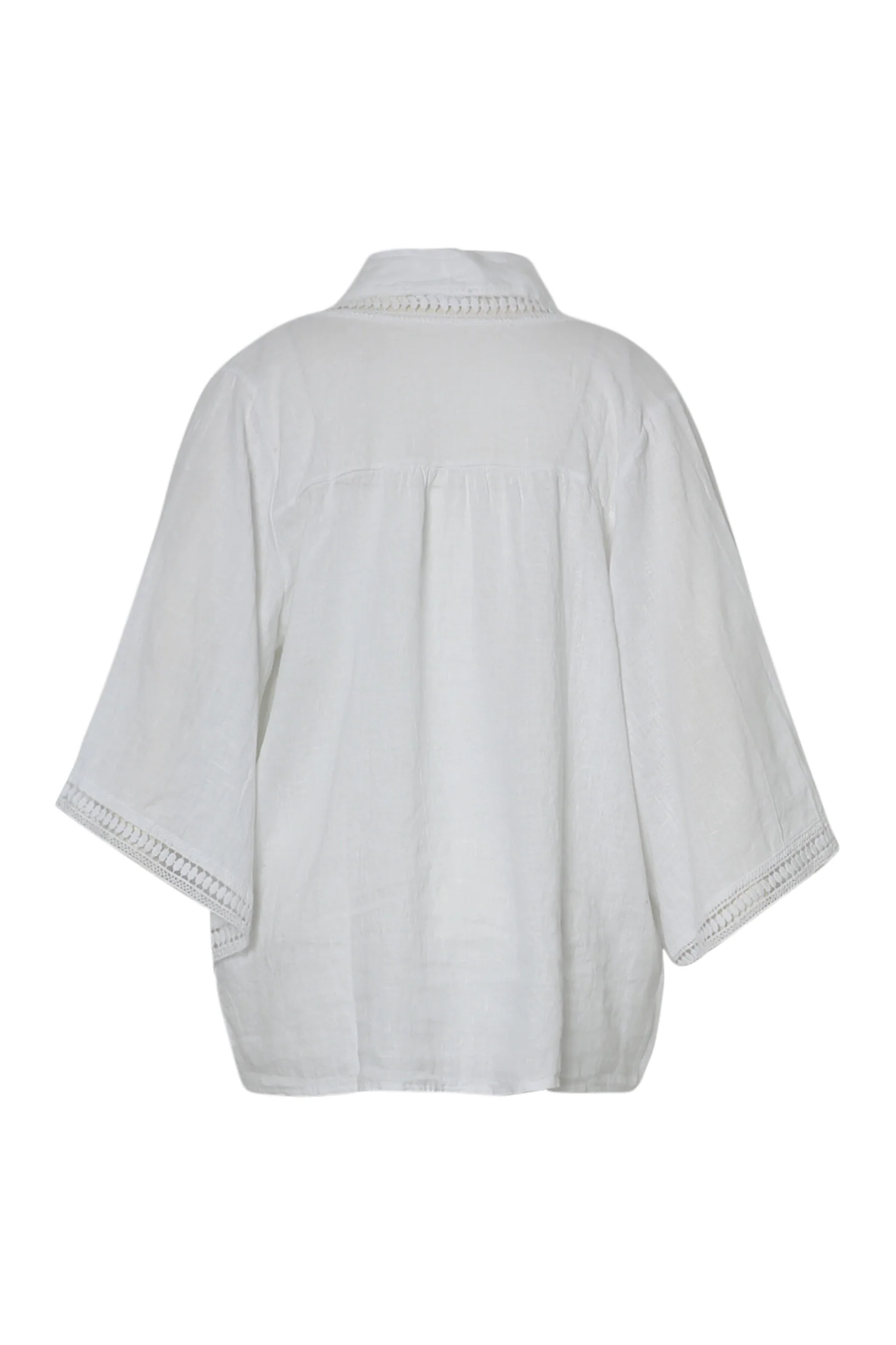 Veste en lin unie détail ajouré - Image 11