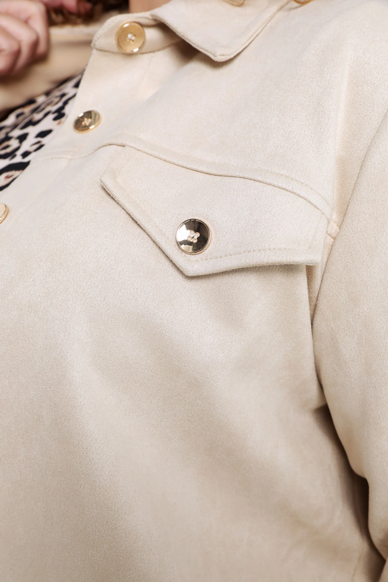 Veste en suédine unie - Image 4