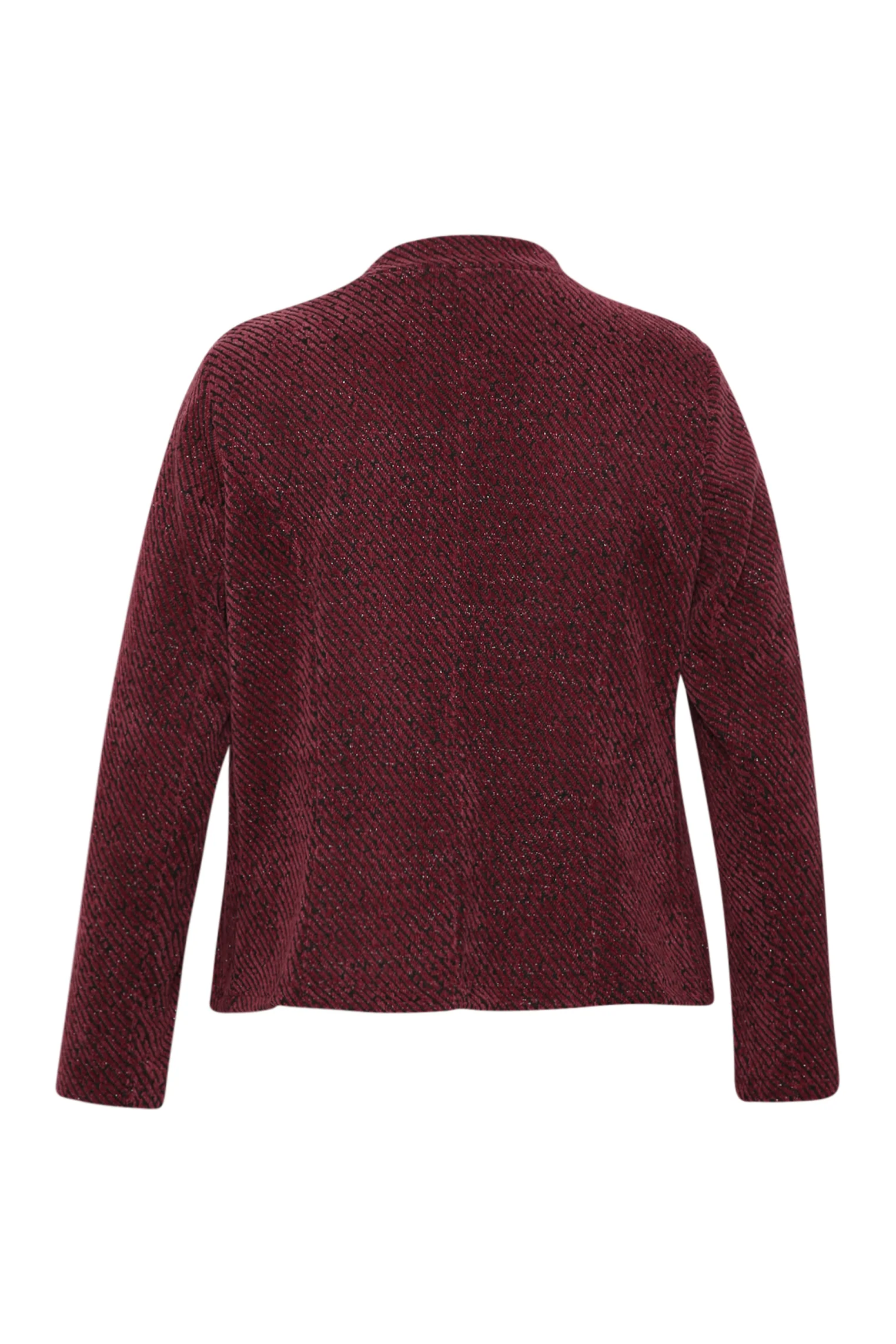 Veste jacquard bicolore avec lurex - Image 8