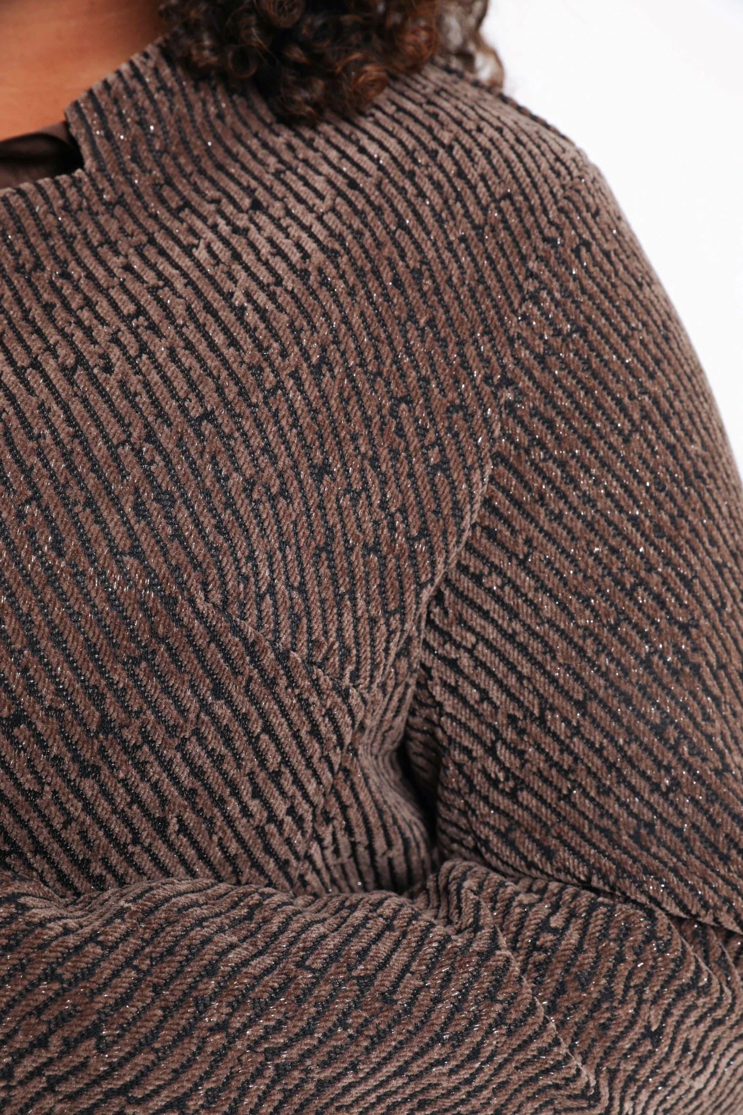 Veste jacquard bicolore avec lurex - Image 6