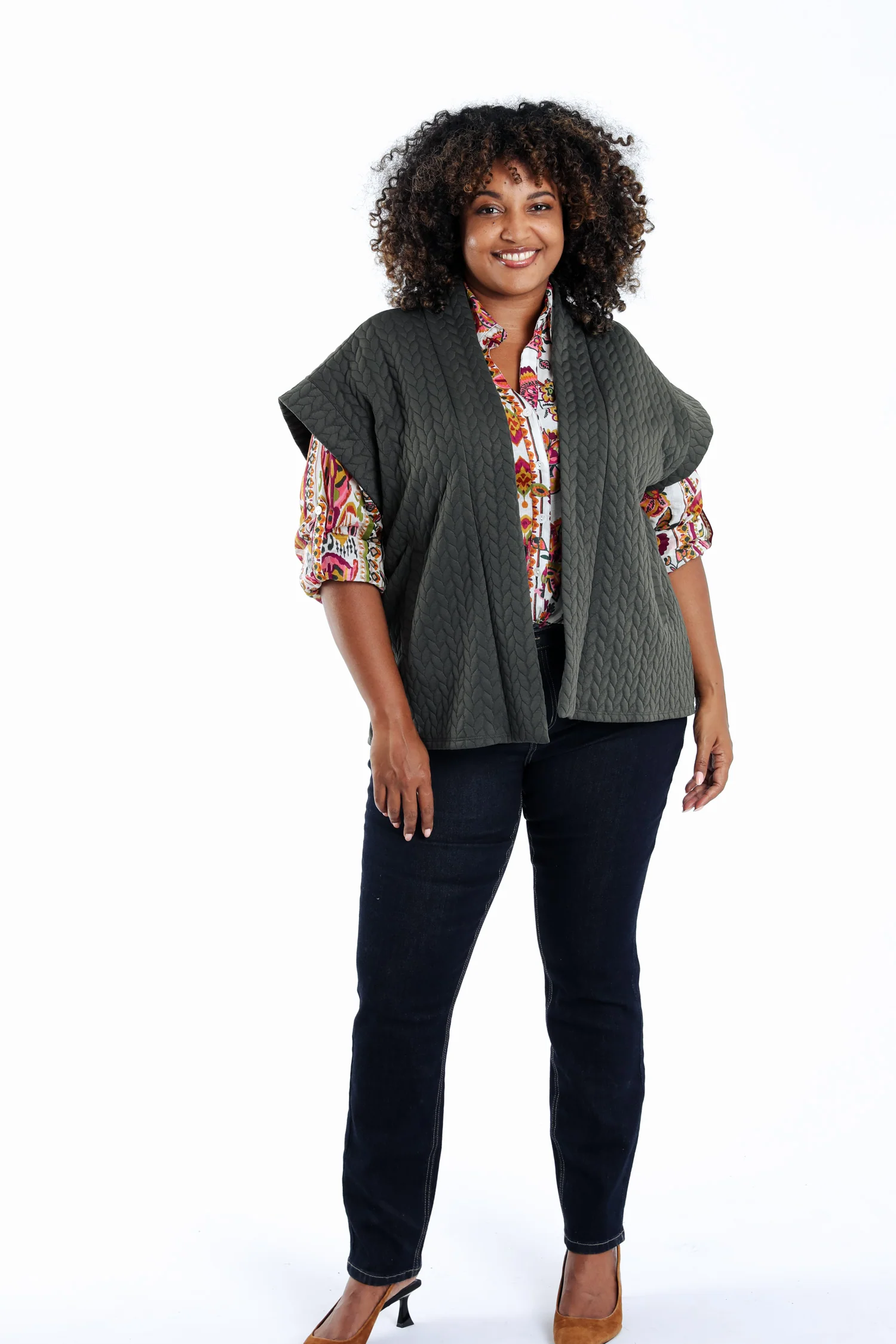 Veste sans manches unie détail tressé - Image 8