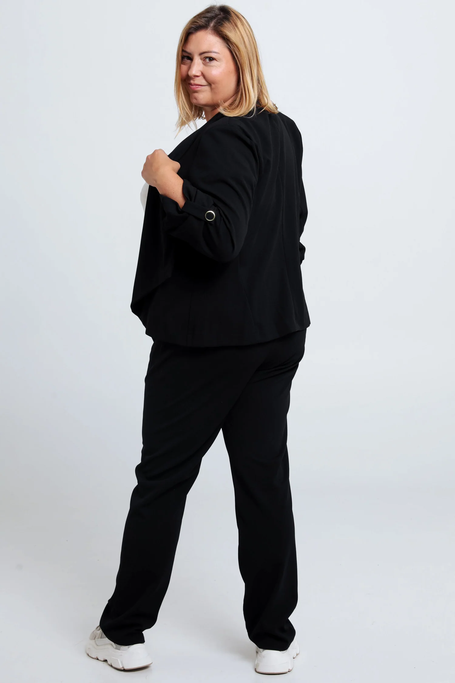 Veste unie avec manches retroussables - Image 34