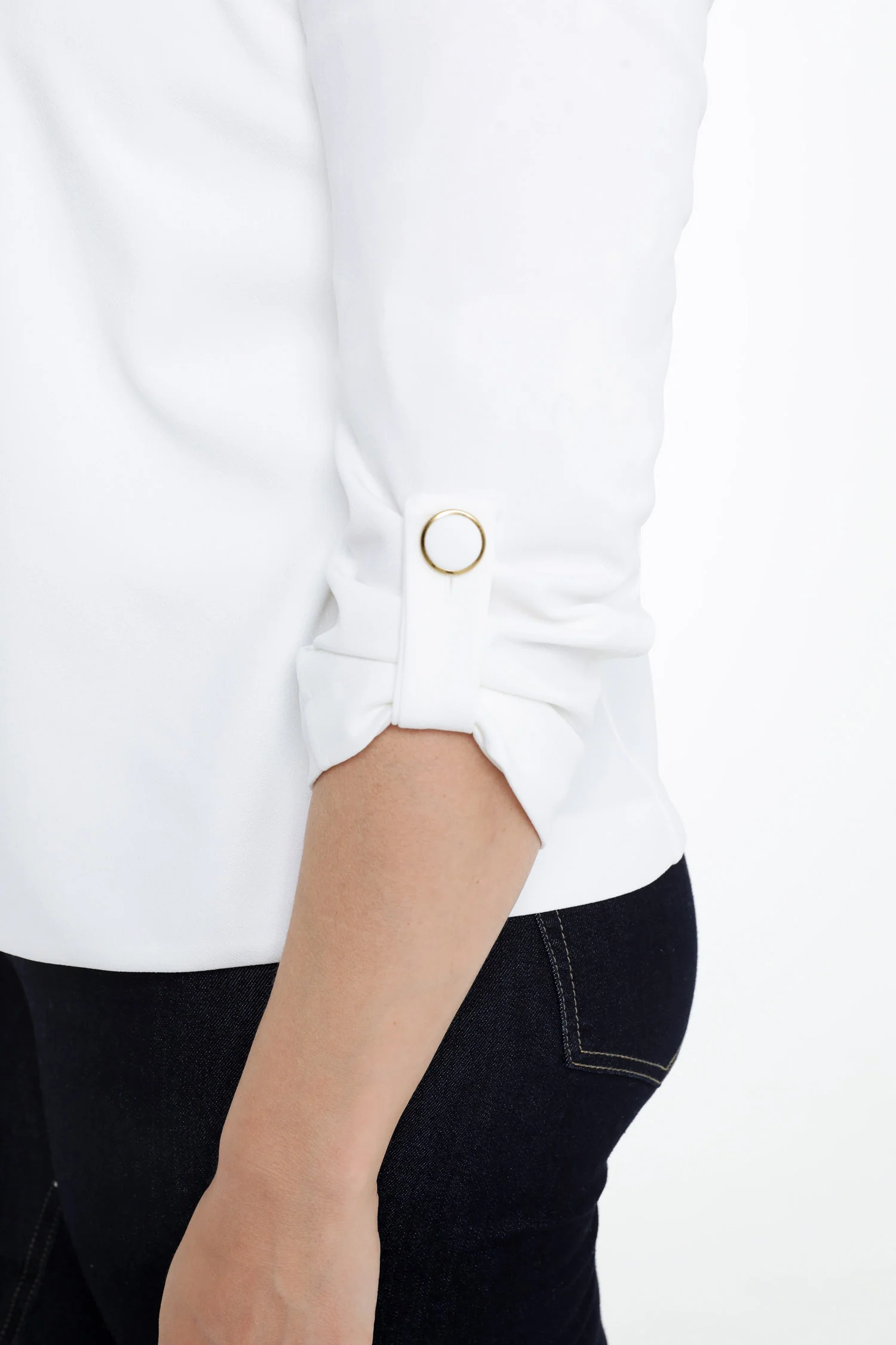 Veste unie avec manches retroussables - Image 6