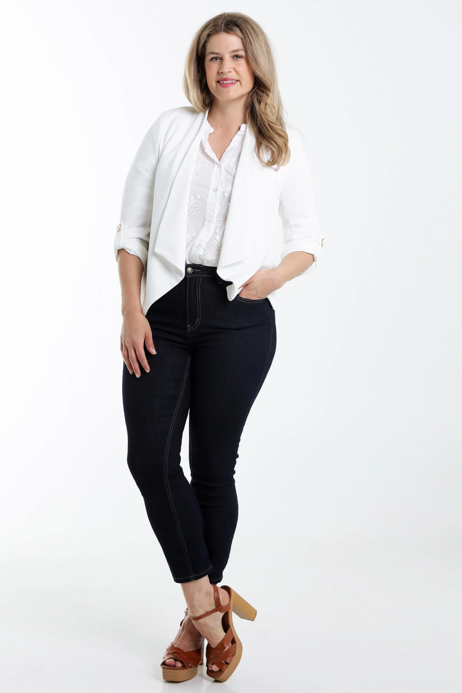 Veste unie avec manches retroussables - Image 8